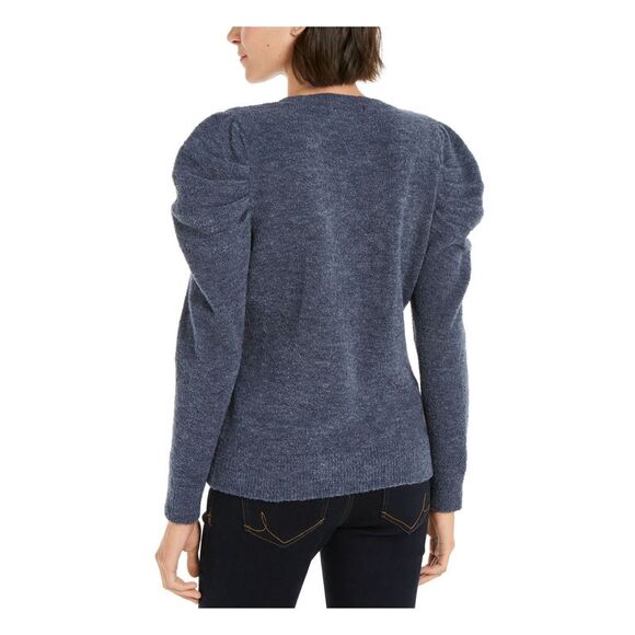 INC Womens Stretch Ribbed Long Sleeve Jewel Neck Sweater - Picture 2 of 4